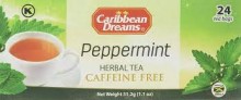 Caribbean Dreams Peppermint Tea, 24 Tea bags