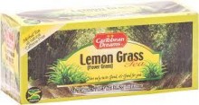 Caribbean Dreams Lemon Grass Tea, Fever Grass Tea, 24 tea bags, 100% Natural Lemon Grass Tea