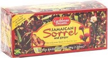 Caribbean Dreams Sorrel & Ginger Tea, 24 tea bags (Pack of 24)